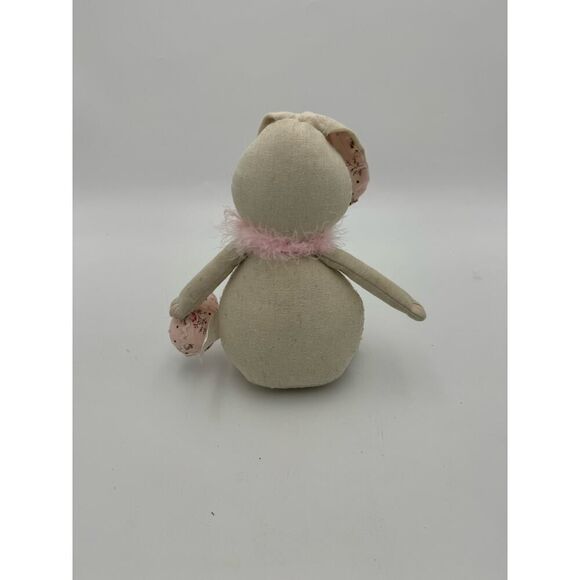 Kid's Bunny Rabbit Cuddly Facial Adorable Soft Easter Bunny Plush Toy Off-White - Picture 3 of 7